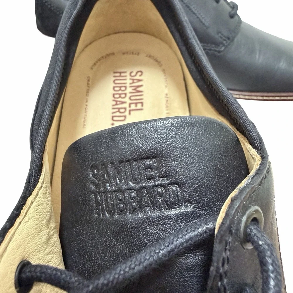 Samuel Hubbard Rafael Hybrid Leather Lace Up Shoes Mens US 10 Black Casual